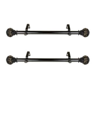 Rod Desyne - Isabella 1" Side Curtain Rod 12-20 inch (Set of 2)