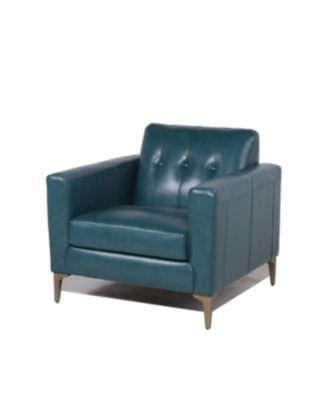 Nice Link - Nataylyn Leather Club Chair with Metal Leg
