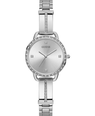 GUESS - Women's Stainless Steel Semi-Bangle Bracelet Watch 30mm