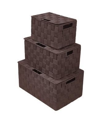 Sorbus - Weave Stackable 3-Pc. Basket Set