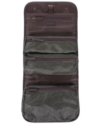 Barbour - Men's Waxed Hanging Toiletry Bag