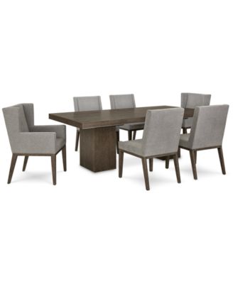 Bernhardt - Lille 7pc Dining Set (Table, 4 Side Chairs & 2 Arm Chairs)