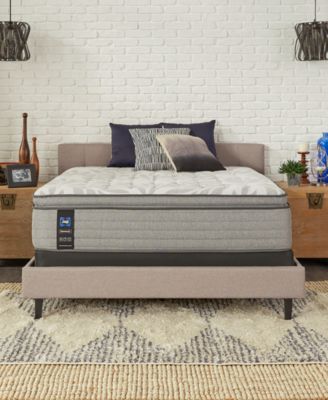 Sealy - Posturepedic Silver Pine 14" Soft Euro Top Mattress Set- California King