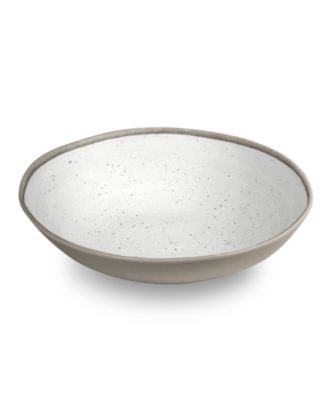 TarHong - Retreat Pottery White  , Serve Bowl 12",Merge    powder+Melamine ,Set of 1