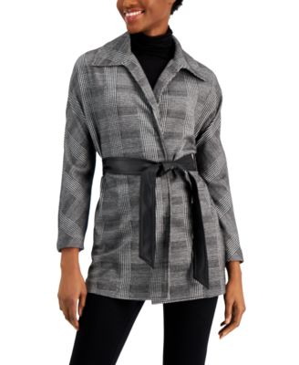 Anne Klein - Printed Belted Jacket