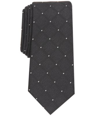 Alfani - Men's Storey Slim Dot Grid Tie
