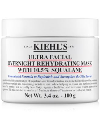 Kiehl's Since 1851 - Ultra Facial Overnight Rehydrating Mask With 10.5% Squalane, 3.4 oz.