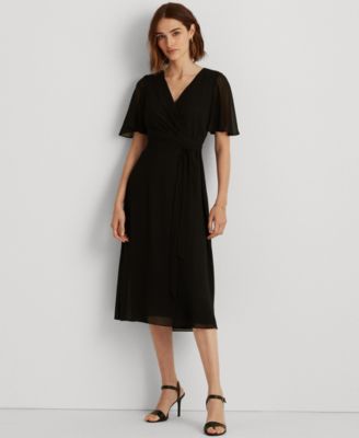 Lauren Ralph Lauren - Georgette Flutter-Sleeve Dress
