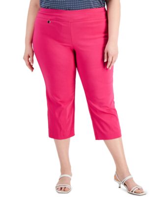 Alfani - Plus Size Pull-On Capri Pants