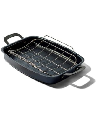 OXO - Obsidian Carbon Steel Roaster Pan & Rack