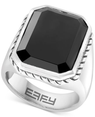 EFFY Collection - Men's Onyx Ring in Sterling Silver