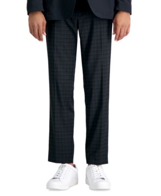 Kenneth Cole Reaction - Men's Skinny-Fit Shadow Plaid Dress Pants