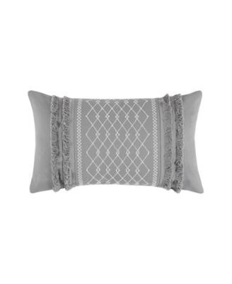 INK+IVY - Bea 12" x 20" Embroidered Oblong Decorative Pillow