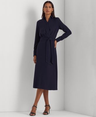 Lauren Ralph Lauren - Surplice Georgette Midi Dress