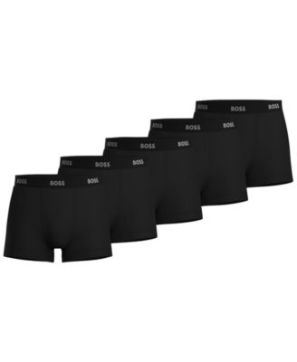 BOSS - Men's 5-Pk. Authentic Solid Trunks