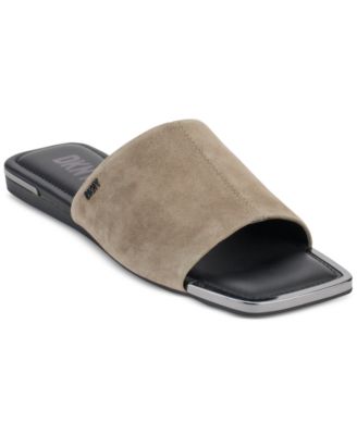 DKNY - Women's Andra Square-Toe Slip-On Slide Sandals