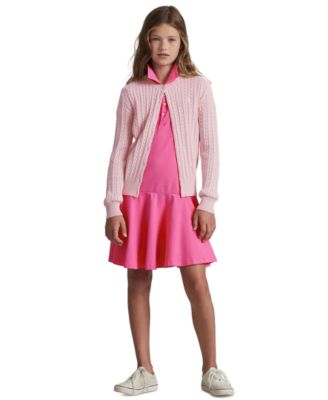 Polo Ralph Lauren - Big Girls Cable-Knit Cotton Cardigan