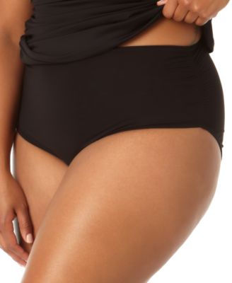 Anne Cole - Plus Size High-Waist Bikini Bottoms