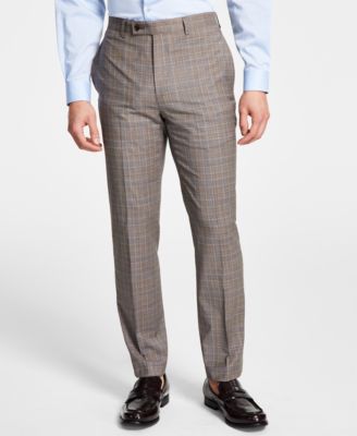 Calvin Klein - Men's Slim-Fit Wool Stretch Suit Pants