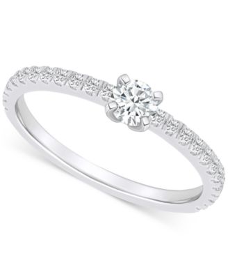 Macy's - Diamond Engagement Ring (1/2 ct. t.w.) in 14k Gold