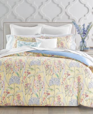 Charter Club - Damask Designs 300-Thread Count Hydrangea 3-Pc. Twin Duvet Cover Set, Created for Macy's