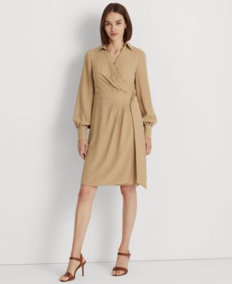 Lauren Ralph Lauren - Women's Double-Faced Georgette Wrap Dress