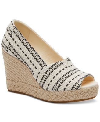 TOMS - Women's Michelle Espadrille Platform Wedge Pumps