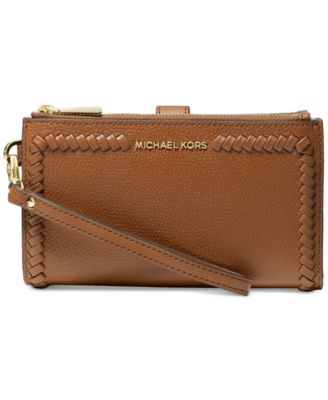 Michael Kors - Jet Set Double Zip Leather Wristlet