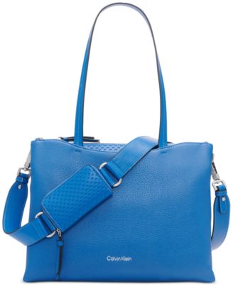 Calvin Klein - Chrome Embossed Signature Convertible Tote