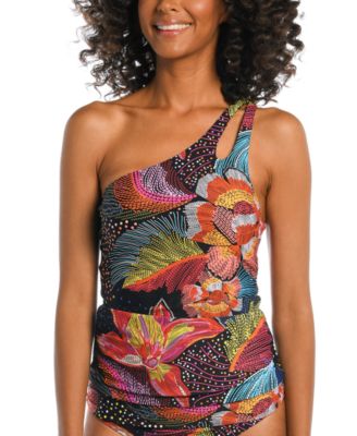 La Blanca - Women's Sunlit Soir&eacute;e One-Shoulder Tankini Top