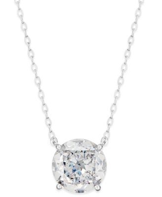 Eliot Danori - Silver-Tone Crystal Pendant Necklace