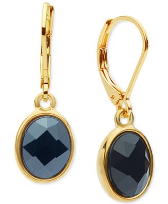 Anne Klein - Oval Crystal Drop Earrings