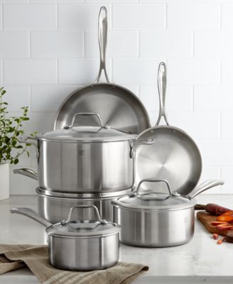J.A. Henckels - Zwilling Spirit Polished Stainless Steel Cookware, 10 Piece Set