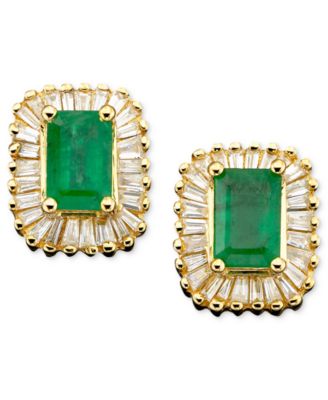 EFFY Collection - Emerald (1 ct. t.w.) and Diamond (5/8 ct. t.w.) in 14k Gold or 14k White Gold