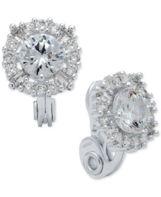 Anne Klein - Crystal Stud Clip-on Earrings