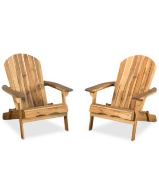 Noble House - Collyer Adirondack Chairs (Set of 2), Quick Ship