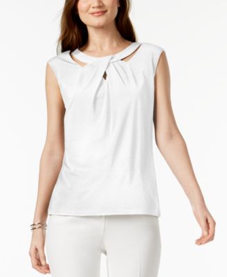 Kasper - Crossover Cutout Top