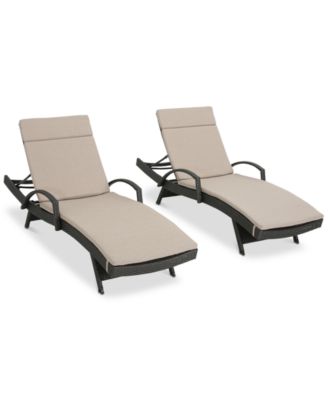 Noble House - Tatum Outdoor Chaise Lounge (Set of 2)