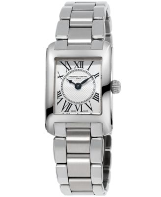 Frederique Constant - Women's Swiss Carree Stainless Steel Bracelet Watch 23x21mm