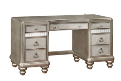 Coaster Home Furnishings - Rosebank Seven-Drawer Vanity Desk, Platinum