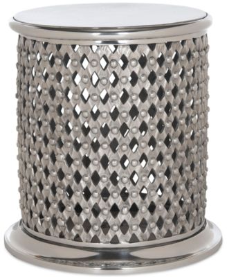 Safavieh - Metal Lace Table Stool, Quick Ship