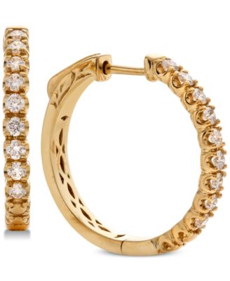 Macy's - Diamond Hoop Earrings (5/8 ct. t.w.) in 14k Gold