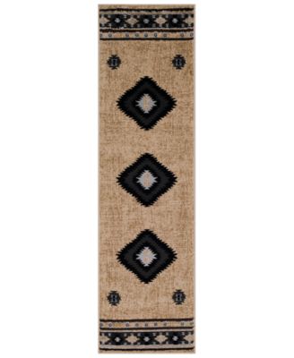 Abbie & Allie Rugs - Paramount PAR-1096 Black 2'2" x 7'6" Runner Area Rug