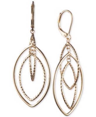 Anne Klein - Gold-Tone Orbital Drop Earrings