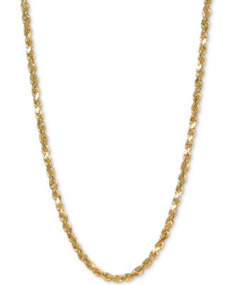 Italian Gold - Rope 26" Chain Necklace in 14k Gold