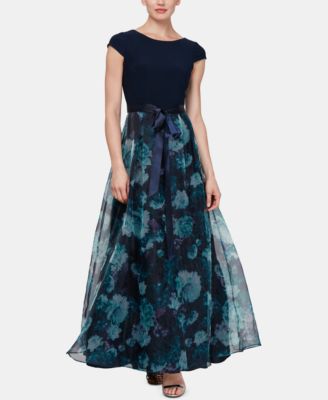 SL Fashions - Floral-Organza Gown