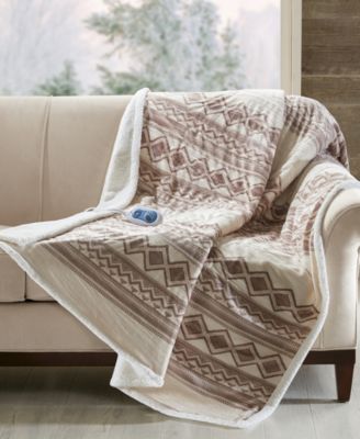 Woolrich - Anderson Reversible Oversized Faux-Fur to Berber Electric Throw