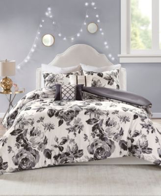 Intelligent Design - Dorsey 5-Pc. Floral Print Duvet Cover Sets