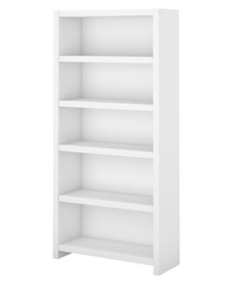 Kathy Ireland Office by Bush Furniture - Office by kathy ireland&reg; Echo 5 Shelf Bookcase in Pure White