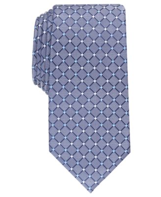 Club Room - Men's Classic Grid Silk Tie